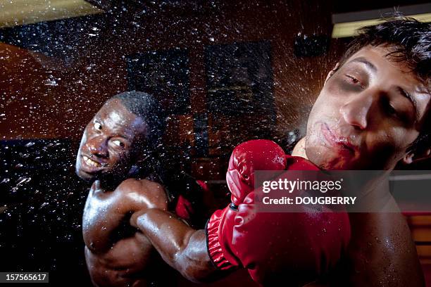 boxing knock out - knockout punch stock pictures, royalty-free photos & images