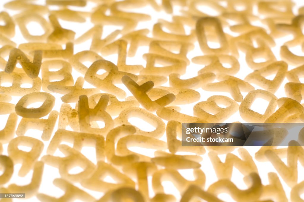 Alphabet Pasta letters