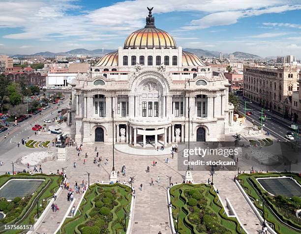 palacio de bellas artes in mexico city - kunstskulptur stock-fotos und bilder