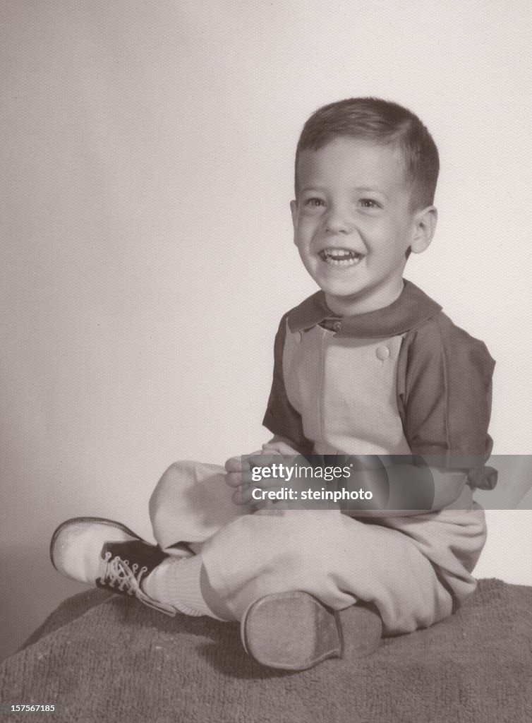 Vintage Portrait of Young Boy