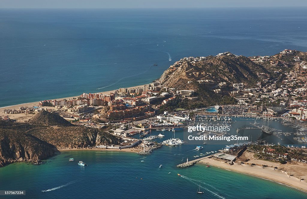 Aerial View of Cabo San Lucas Bay & Marina