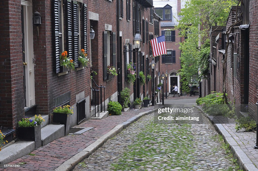 Acorn Street in Boston