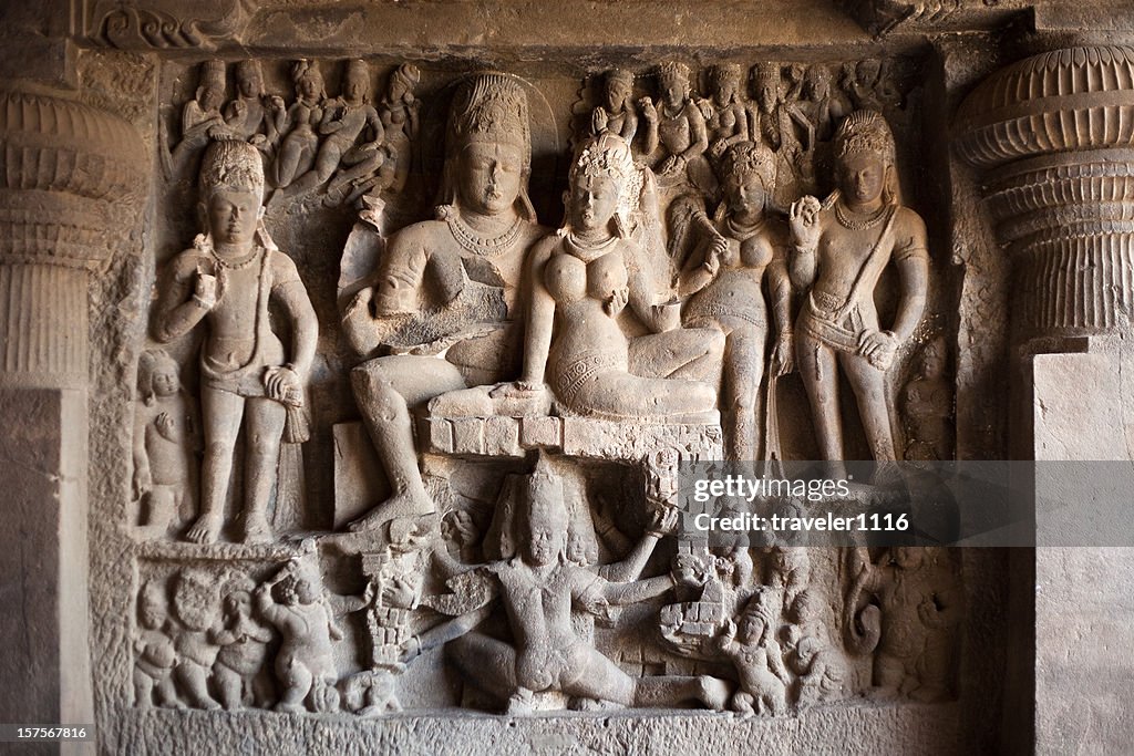 Buddhist Carving From The Ellora Caves