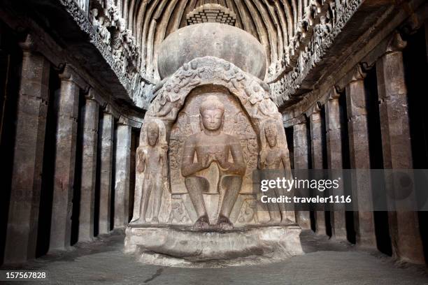 cave 10 in ellora, india - ellora stock pictures, royalty-free photos & images