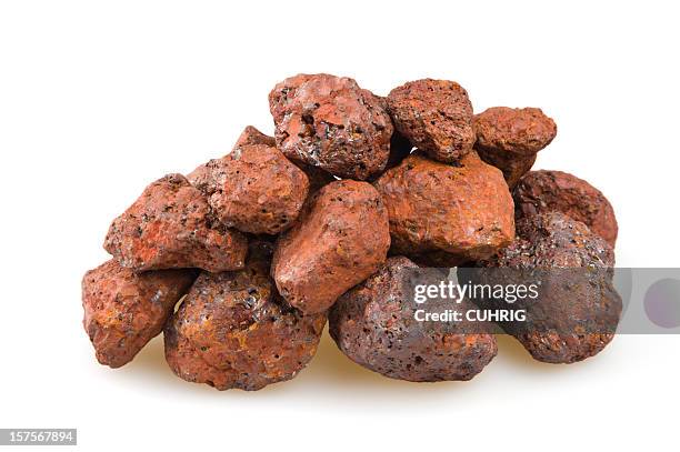 iron ore heap - iron ore stock pictures, royalty-free photos & images
