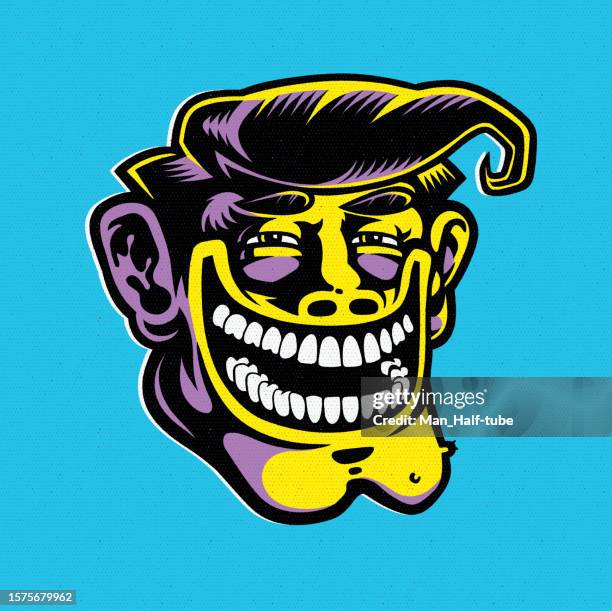 Trollface Laughing Man With Toxic Smile High-Res Vector Graphic