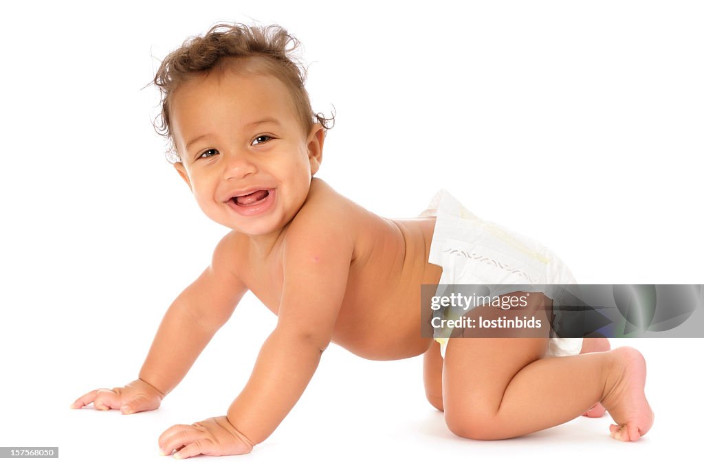 Baby In The Crawling Position