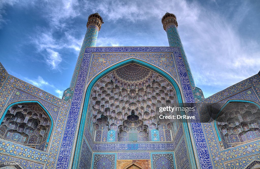 Grand entrance of the Masjid-I Imam or Shah Mosque