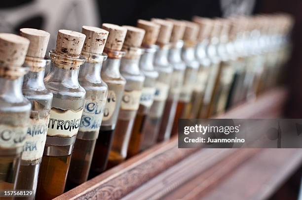 magical ingredients - apothecary bottle stock pictures, royalty-free photos & images