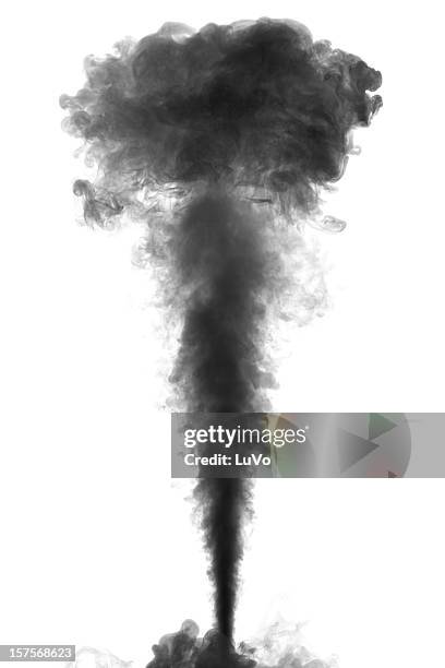 smoke stream - active volcano stock pictures, royalty-free photos & images