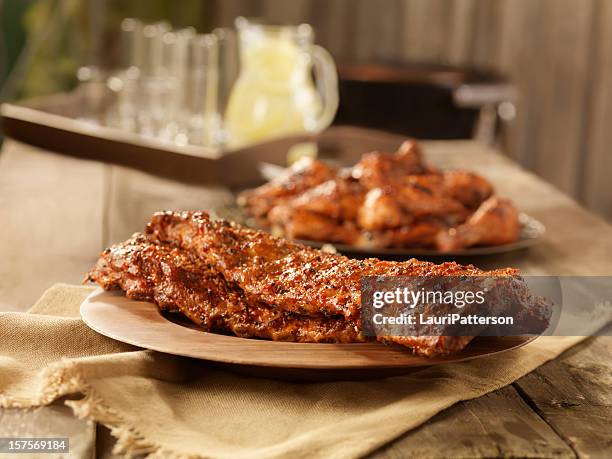 123 Ribs 123 Bbq Chicken And Ribs Stock Photos, High-Res Pictures, and Images ...