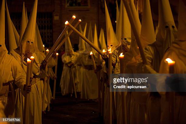 semana santa in sevilla spain - seville stock pictures, royalty-free photos & images