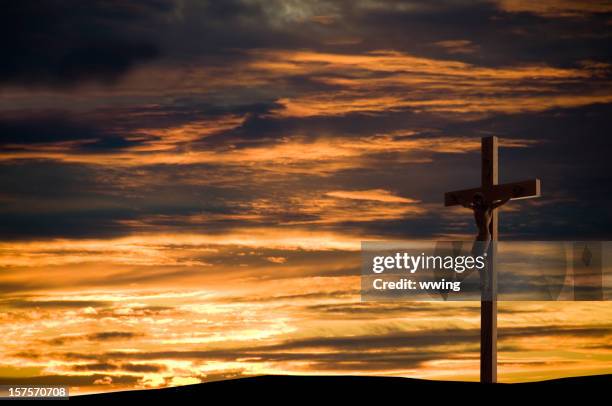 easter crucifix - the passion of jesus bildbanksfoton och bilder