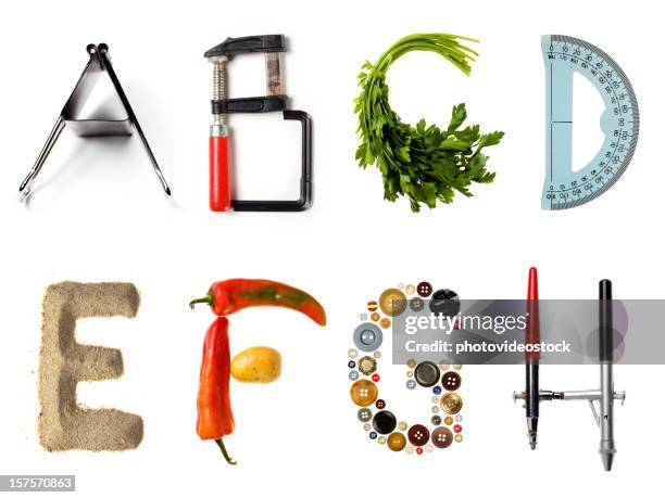 multi style alphabet - images of letter d stock pictures, royalty-free photos & images