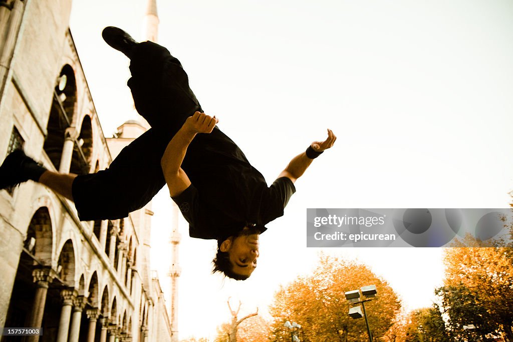 パルクールと freerunning の前に、ブルーモスク