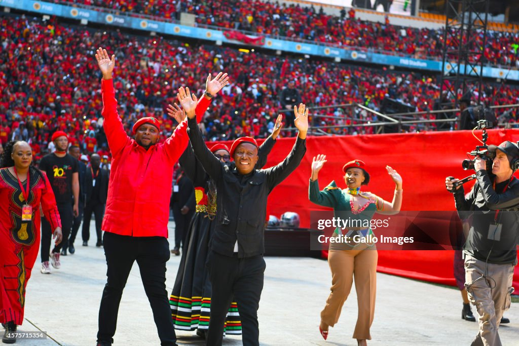 Eff Rally Today EFF party leader Julius Malema ,EFF party deputy President Floyd ...