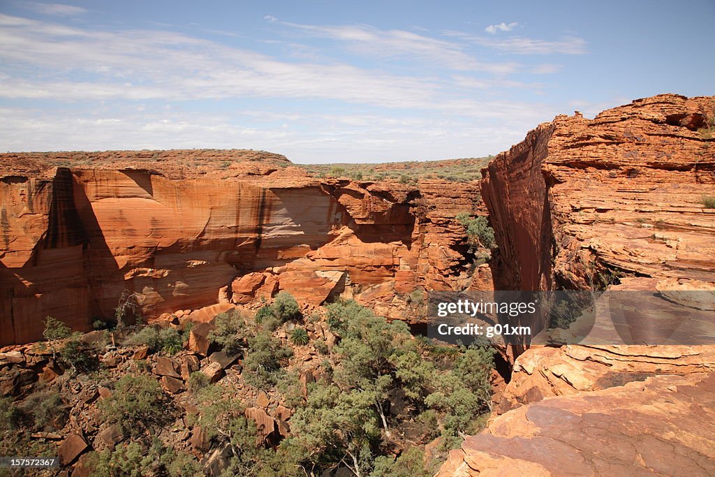 Rock cliff on the top of Kings Canyon