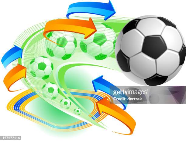 soccer ball - american football ball stock illustrations