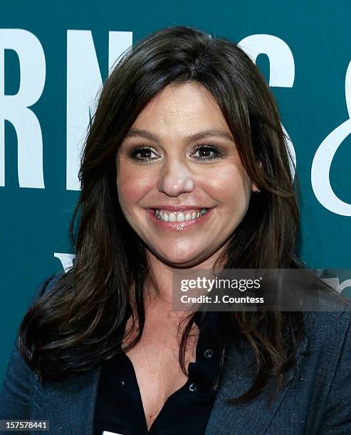 Chef and media personality Rachael Ray poses as she promotes her book "My Year In Meals" at Barnes & Noble Union Square on December 4, 2012 in New...