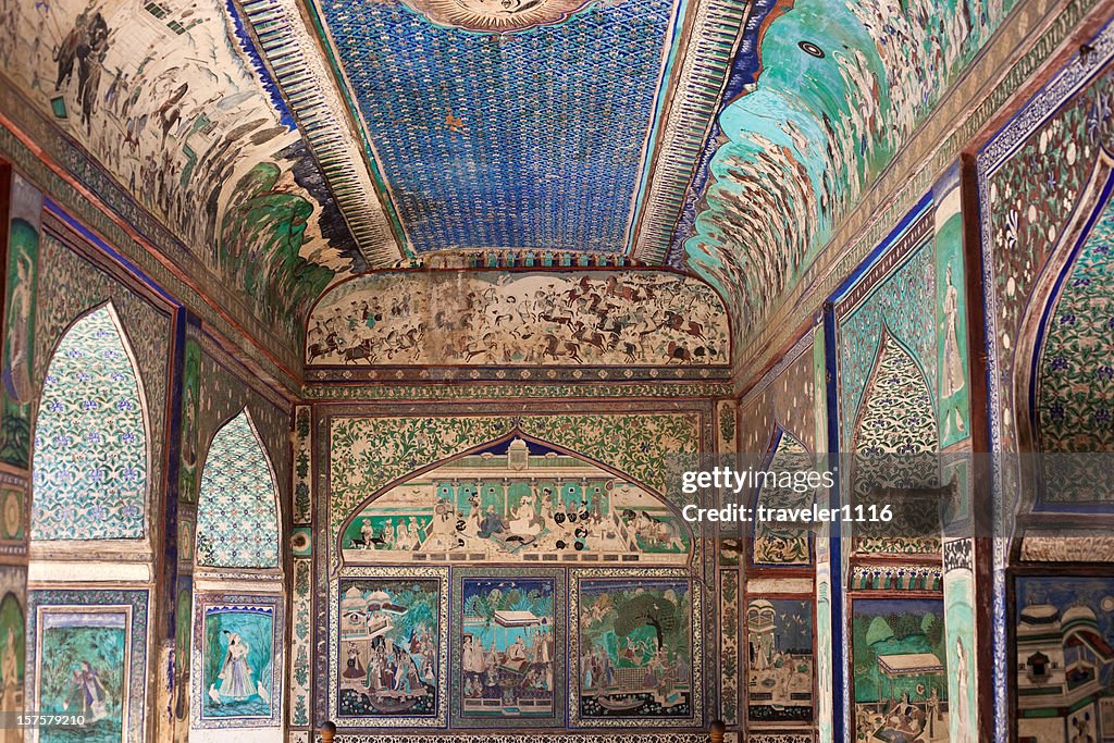 Bundi Palace Painting From Rajasthan, India