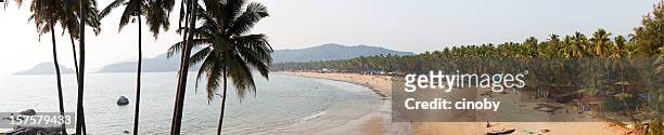 palolem beach xxxl (100 megapixel) - goa resort stock pictures, royalty-free photos & images