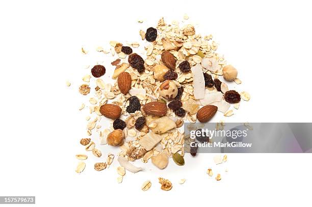 frühstück mit zerealien - rosine stock-fotos und bilder