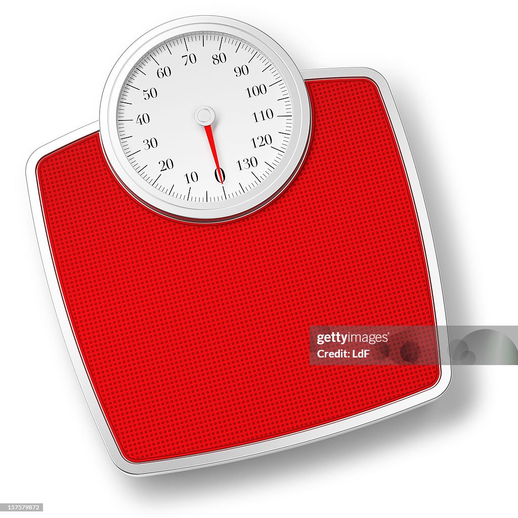 Bathroom Scale isolated on withe