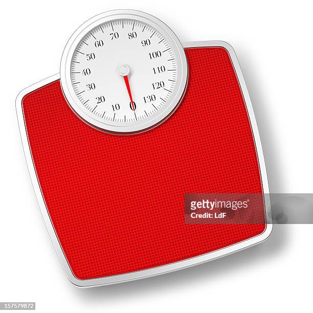 bathroom scale isolated on withe - mass unit of measurement stock pictures, royalty-free photos & images