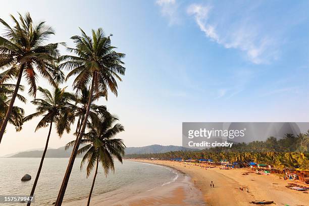 palolem beach - goa resort stock pictures, royalty-free photos & images