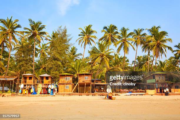 palolem beach - goa resort stock pictures, royalty-free photos & images