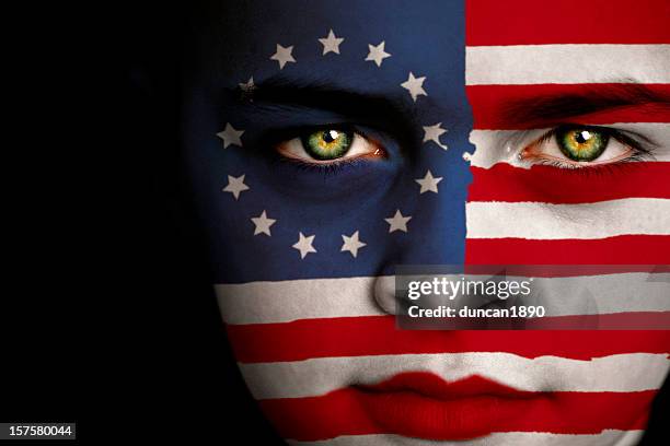 betsy ross flag boy - betsy ross flag stockfoto's en -beelden