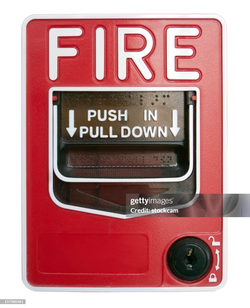 Fire Alarm isolated on white