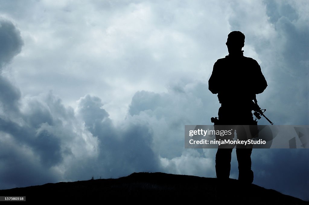 Soldier vue sur l'Horizon