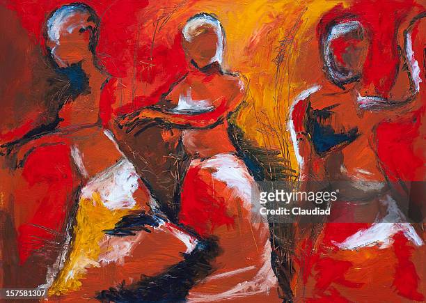 illustrazioni stock, clip art, cartoni animati e icone di tendenza di africana dancers - popolo di discendenza africana