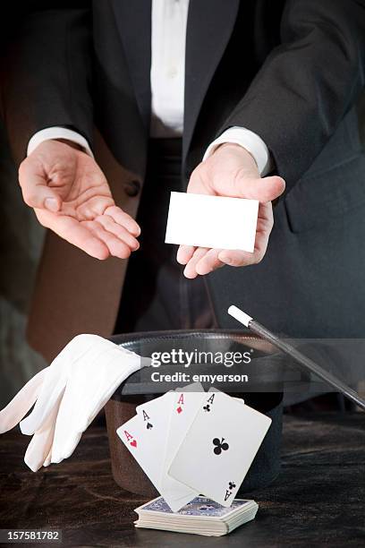 magician - magician cards stock pictures, royalty-free photos & images