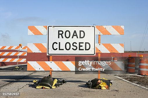 Road Closed Sign Road Closed Sign