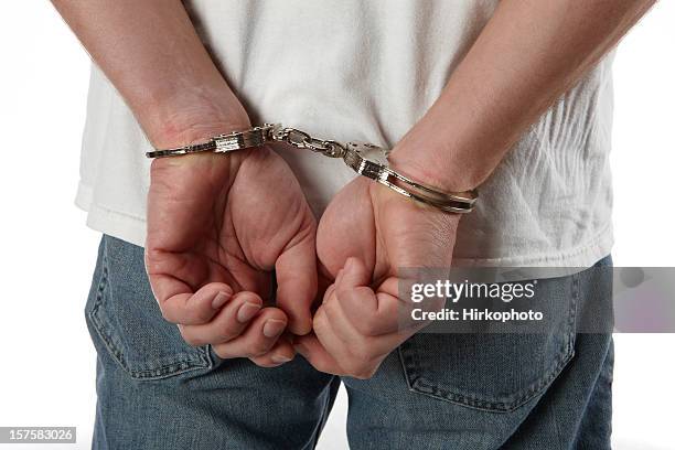hombre detenido - sentencing fotografías e imágenes de stock