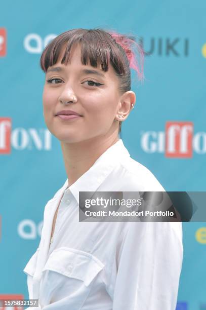 Italian singer Federica Andreani at the Giffoni Film Festival 2023. Giffoni Valle Piana , July 27th, 2023