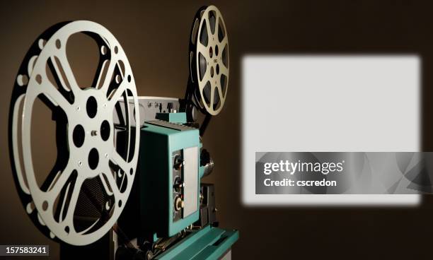 film projector - projection equipment stockfoto's en -beelden