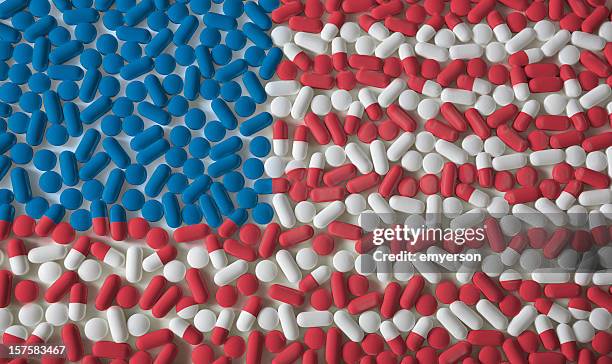 pills: american flag - red pill stock pictures, royalty-free photos & images