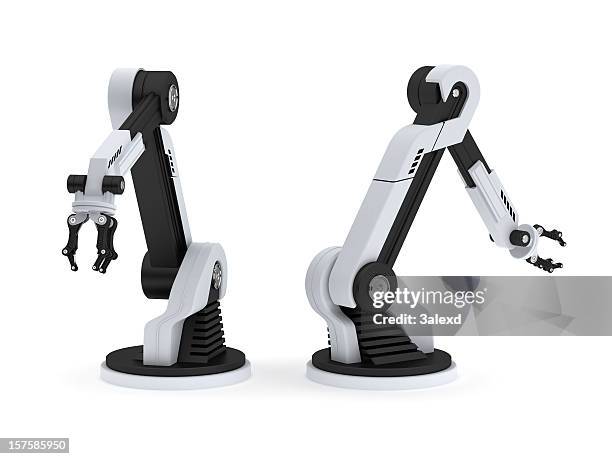 robots - industrial robotics stock pictures, royalty-free photos & images