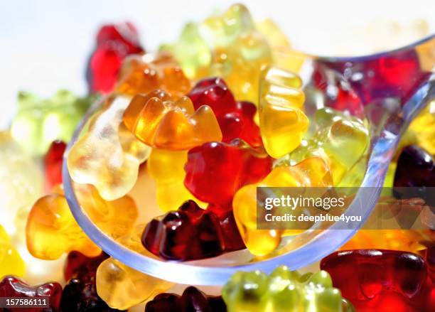 gummy bears - bonbon stock-fotos und bilder