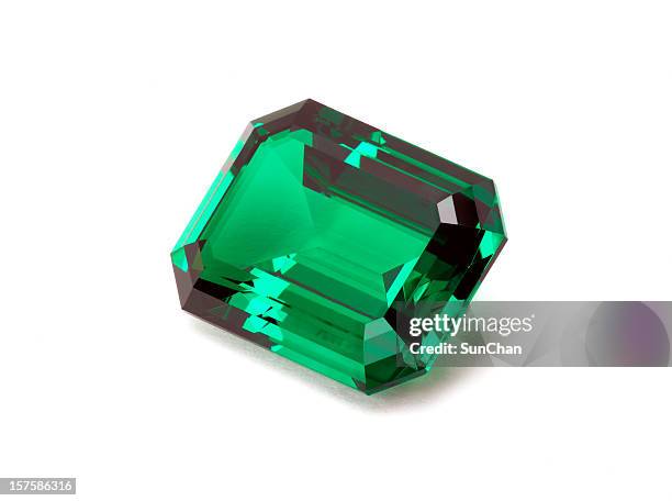 emerald stone - emerald gemstone stockfoto's en -beelden