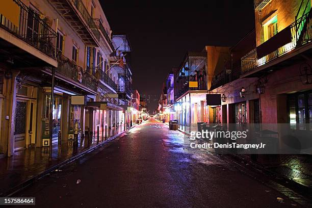 bourbon street - new orleans french quarter stock pictures, royalty-free photos & images