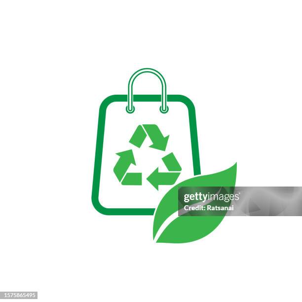 eco shopping - responsible consumption stock illustrations