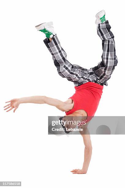 young dancer - boy handstand stock pictures, royalty-free photos & images