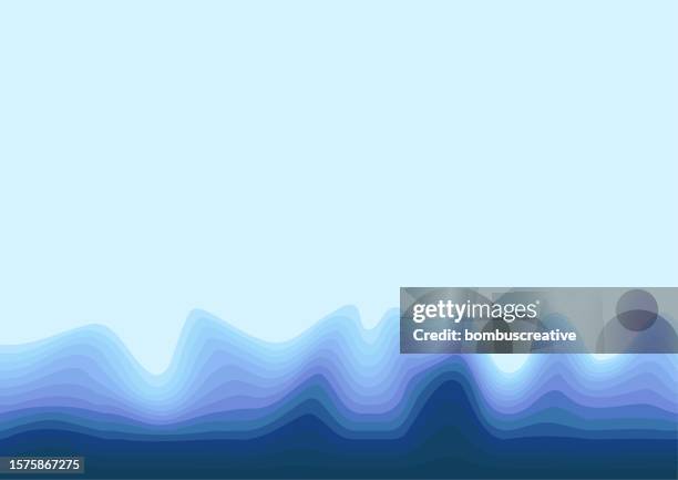 blue abstract background - rainbow gradient mesh stock illustrations