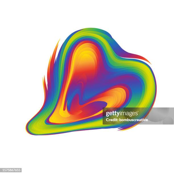 rainbow - colorful abstract background - rainbow gradient mesh stock illustrations