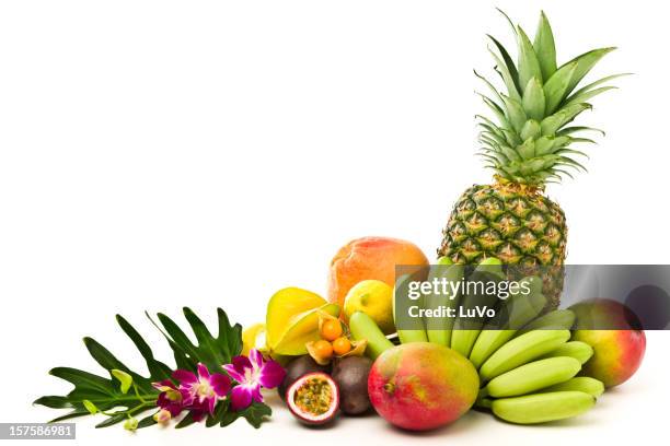 tropical fruits - tropical fruit stock pictures, royalty-free photos & images