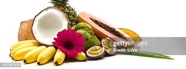 tropical fruits - passion fruit flower images stock pictures, royalty-free photos & images